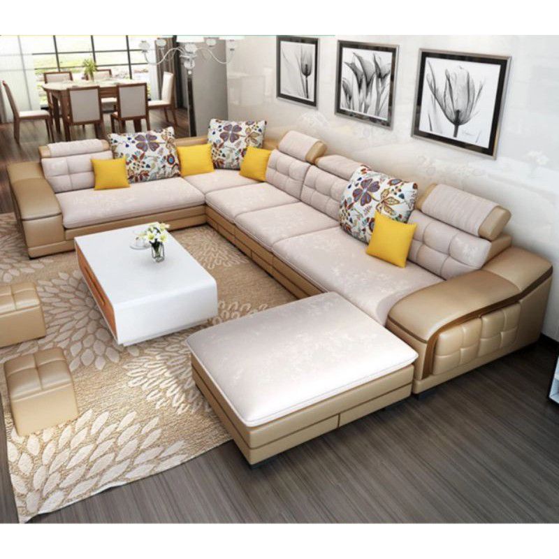 Sofa Kulit Sintetis Sofa Tamu Kayu Jati Sofa Tamu Mewah Cantik