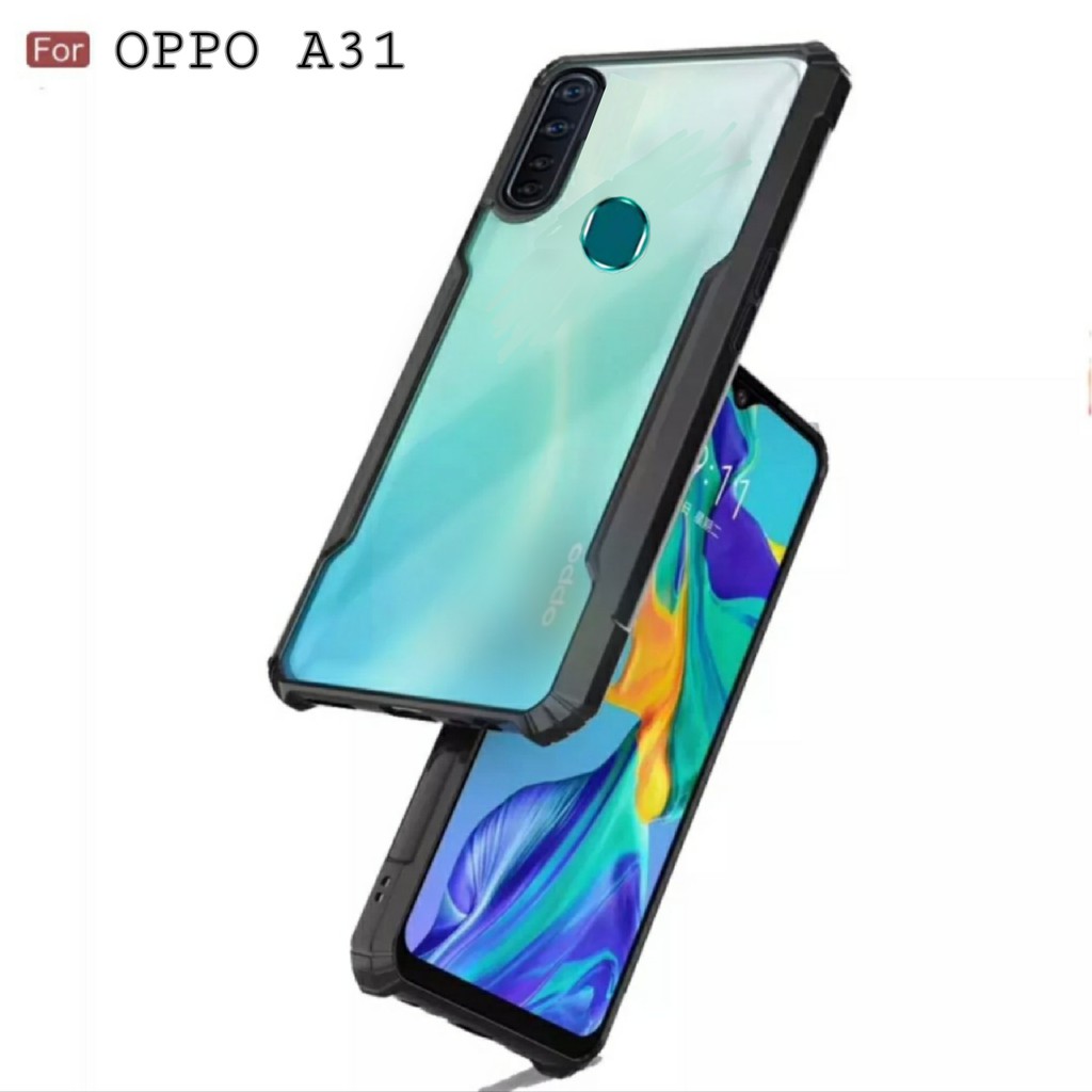 Case Oppo A31 / Oppo A8 Hardcase Armor Shockproof Fusion Bumper Transparant