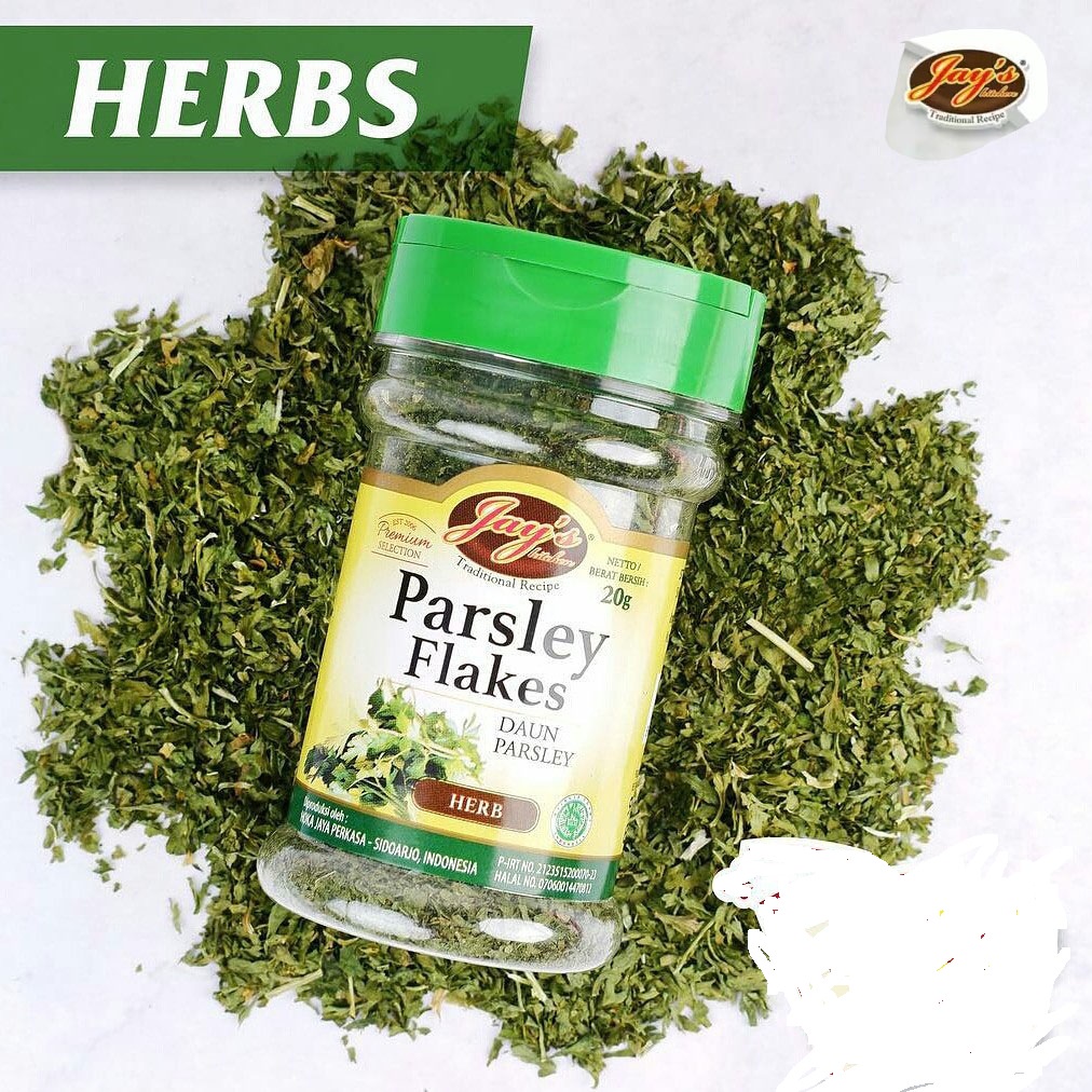 JAYS / JAY'S / JAYS PARSLEY / DAUN PARSLEY / PARSLEY / OREGANO/ PAPRIKA / BAWANG PUTIH / BUMBU KARI INDIA