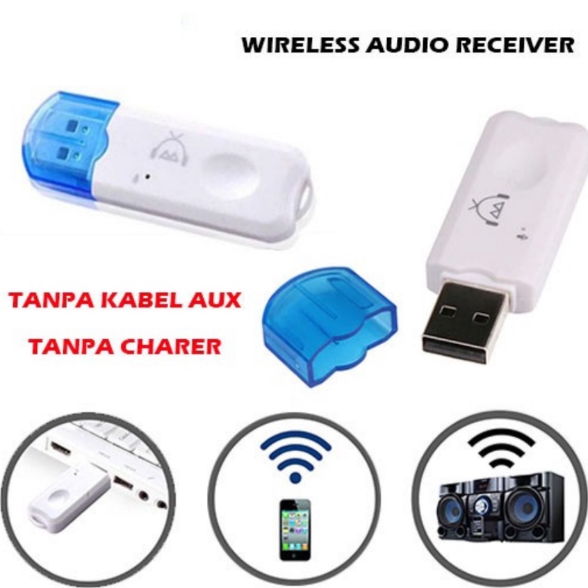 Trend-USB Bluetooth Audio Receiver With Mic / Dongle Wireless HP ke speaker aktif perangkat mobil