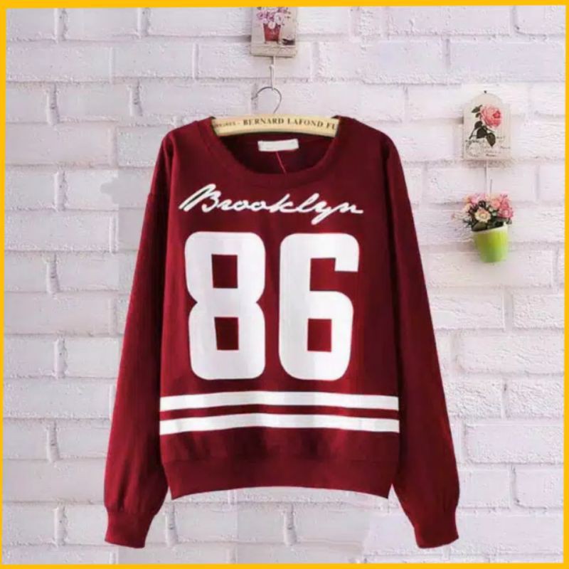 SWEATER BAHAN BABYTERRY / SWEATER / SWEATER ANGKA 86.