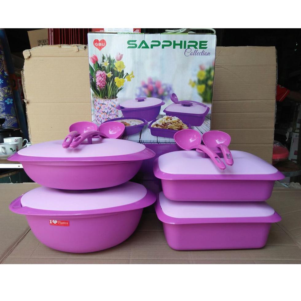 Murah banget Sapphire Set Sapphire Collection Wadah Makanan Tempat Saji Makan   Sapphire Saphire Sap