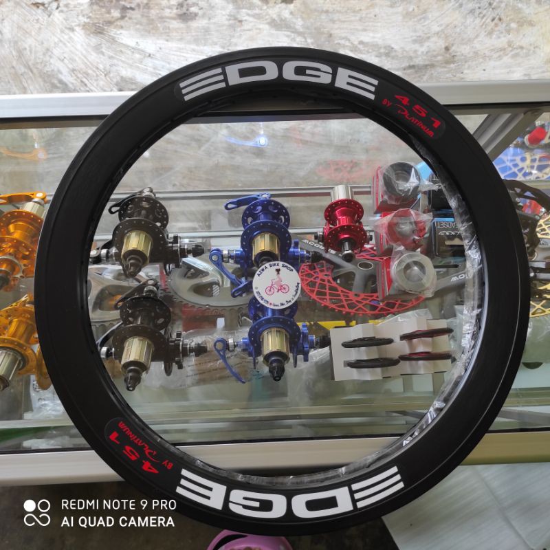 RIMS VELG SEPEDA EDGE 20 PLUS ERTRO 451 28 HOLE HITAM