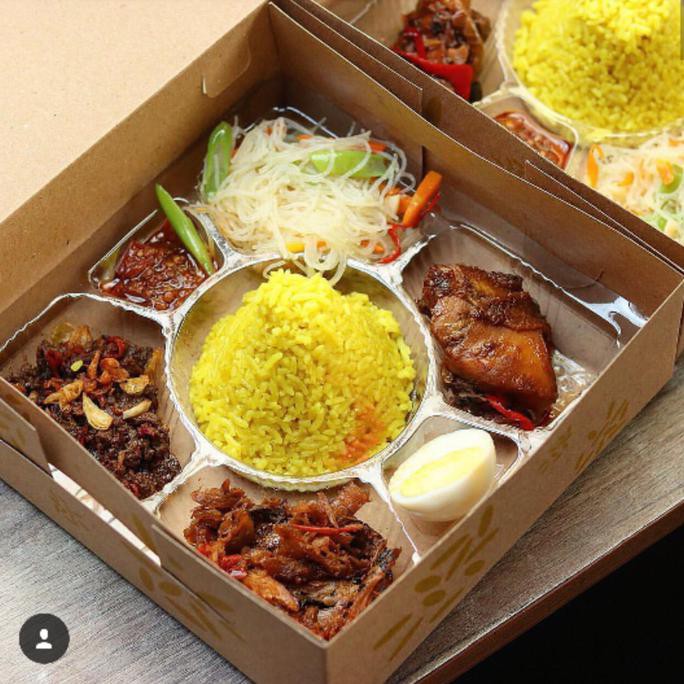 1Set Box Nasi + Mika Nasi Sekat 7 Harga Grosir/ Box Tumpeng/Dus Nasi