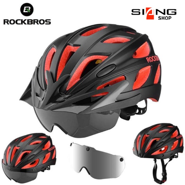 Helm Sepeda ROCKBROS TT-016 dengan Kaca Magnetic Terbaru