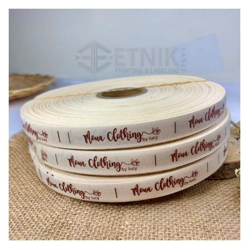 

pita katun lembut katun halus label katun halus label baju label katun label merek(50 yard)