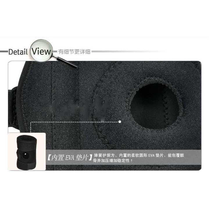 TENGLONG SPORTS Mountaineering Kneepad Power Brace - A-0512 - Black