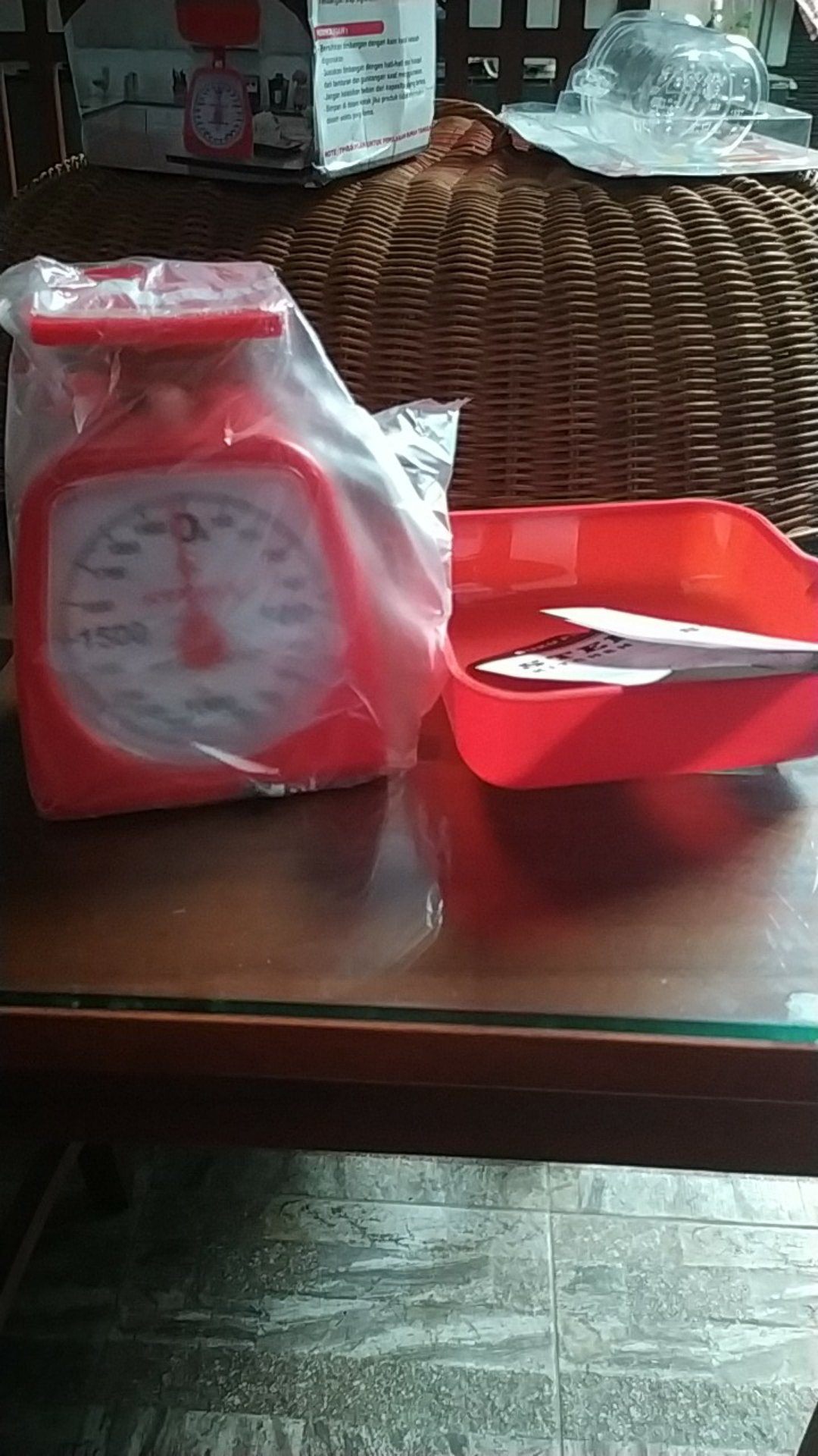 Timbangan Plastik Tepung Kue Dapur Masak Max 2kg Nagako