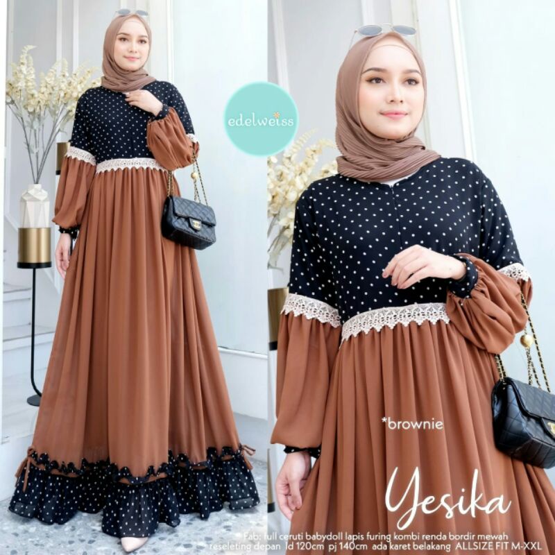 YESIKA MAXI Dress II Edelweiss