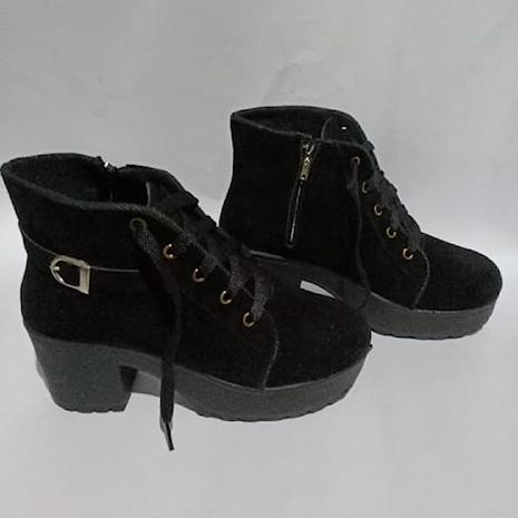 U4Z0 Sepatu Spatu Seoatu Boots Boot Buts But Heels Hels Kerja Kondangan Pesta Hak 6cm Wanita Terbaru