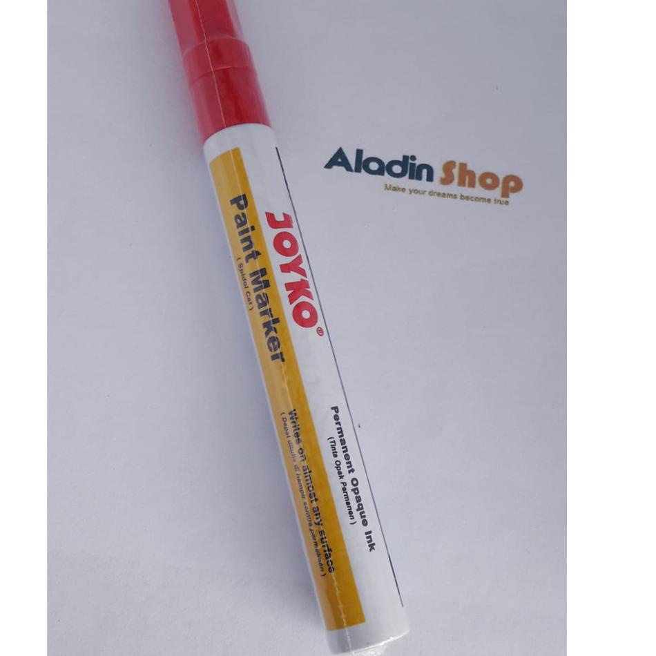 

(Kirim sekarang) ❥ Sepidol Spidol Paint Permanent Marker Cat kuning Biru Putih Hijau Biru Emas Joyko