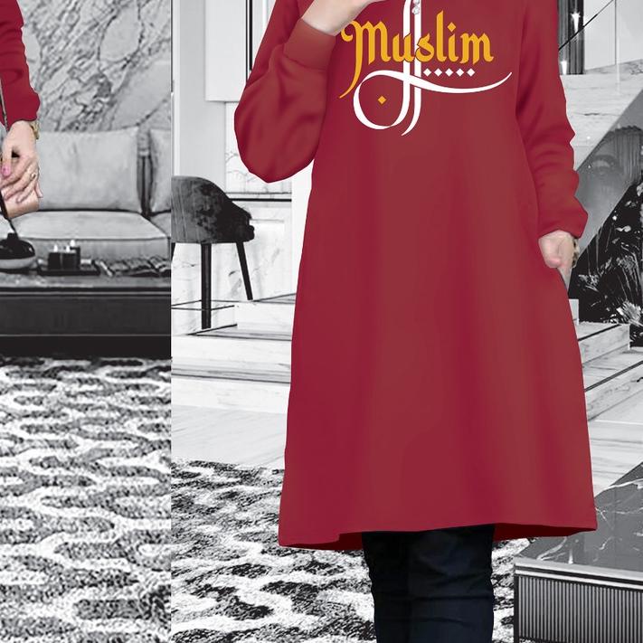 ♕ KAOS TUNIK WANITA MUSLIM/ATASAN TUNIK/BAJU TUNIK/TUNIK ⅎ