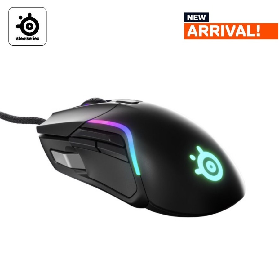 STEELSERIES RIVAL 5 RGB WIRED GAMING MOUSE MACRO 9 PROGRAMMABLE BUTTONS