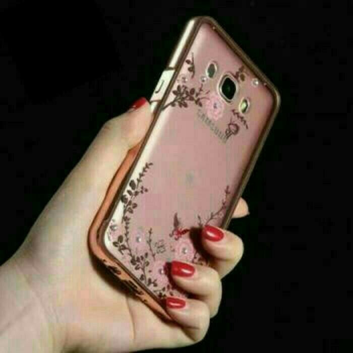 Bumper flower swarovsky samsung j710 j7 2016 case swarovsky samsung