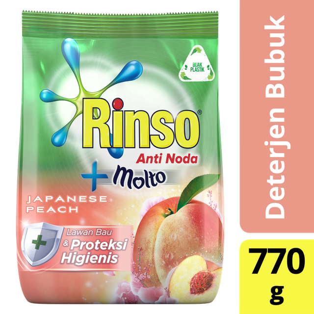 

Rinso Molto Detergen Bubuk Japanese Peach 770G