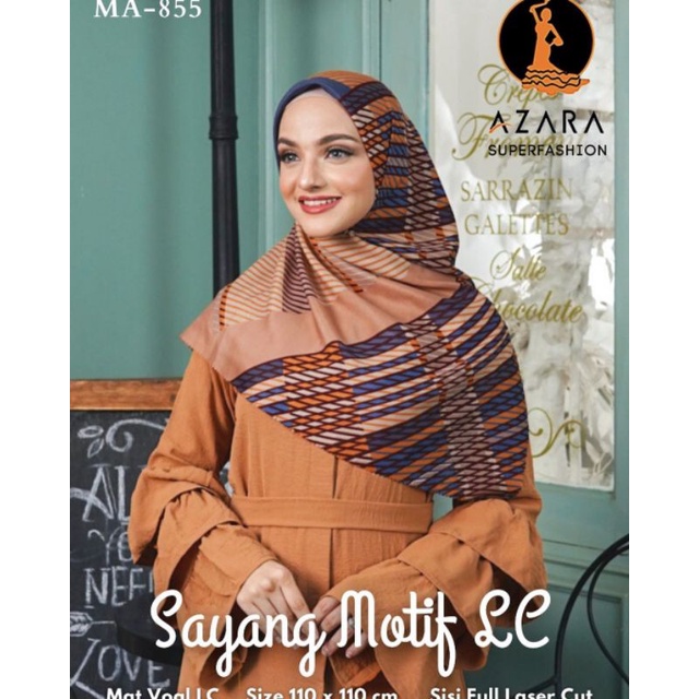 Hijab segiempat Sayang lc motif 07