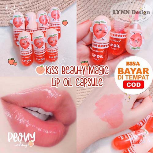 Lip Gloss Kiss Beauty Peach Magic Lip Oil Mini