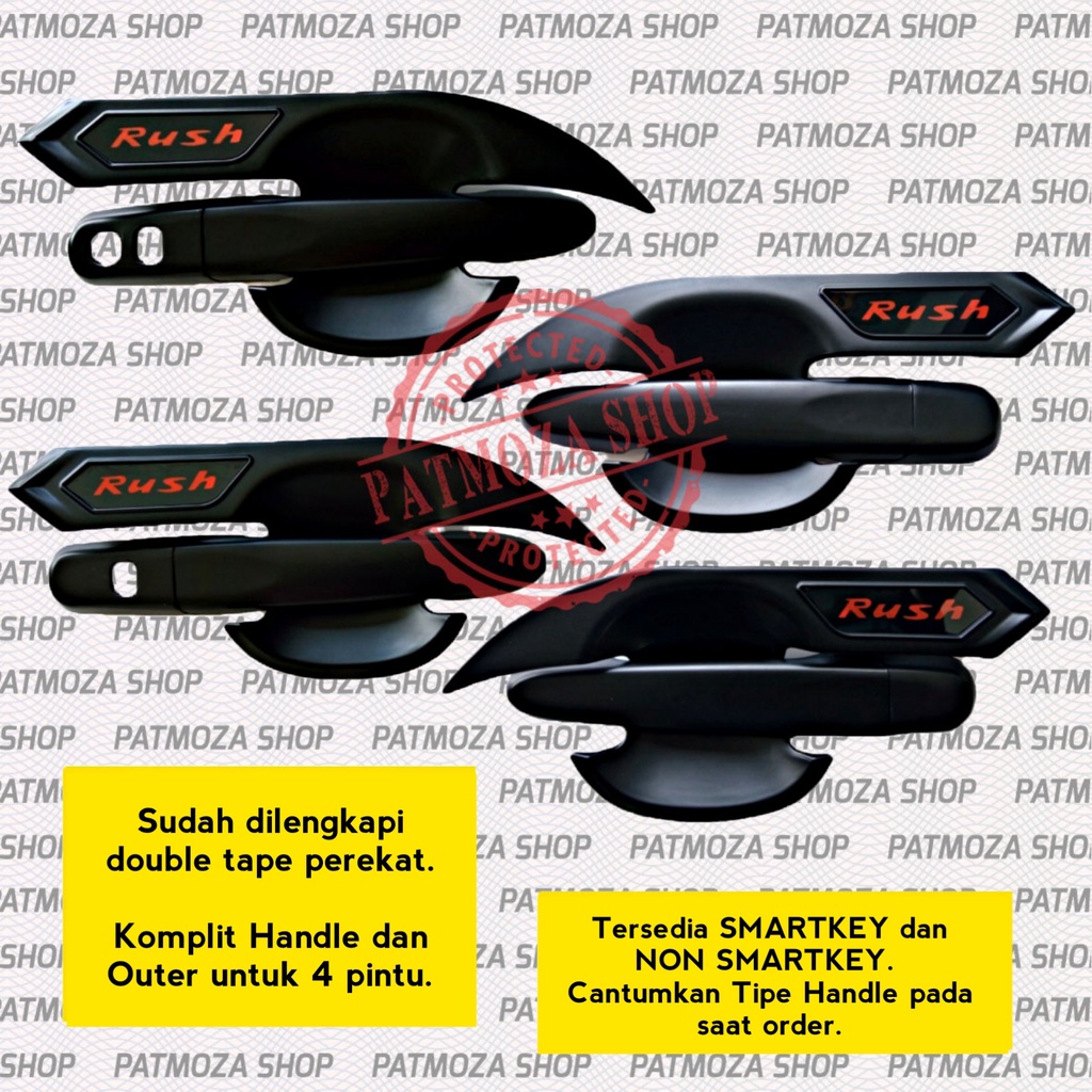 PAKET HANDLE OUTER ALL NEW RUSH. ALL NEW RUSH GR SPORT PREMIUM BLACK