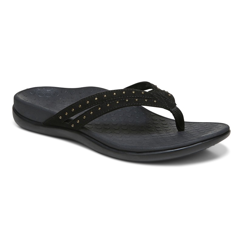 Vionic Tasha Black Sandal Wanita