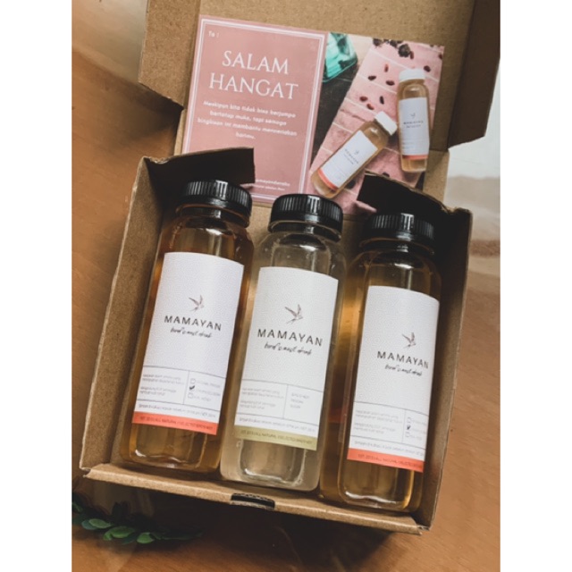 

Paket botol minuman sarang walet / simple gift box / hantaran lebaran