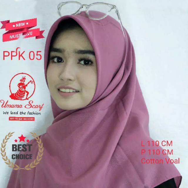 Hijab/Jilbab Segi empat polos umama