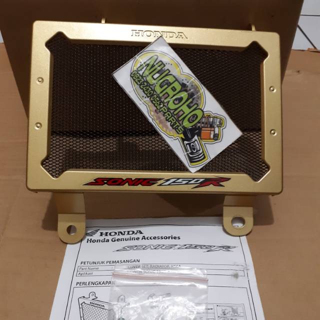 Cover Radiator SONIC 150 Original Honda Gold