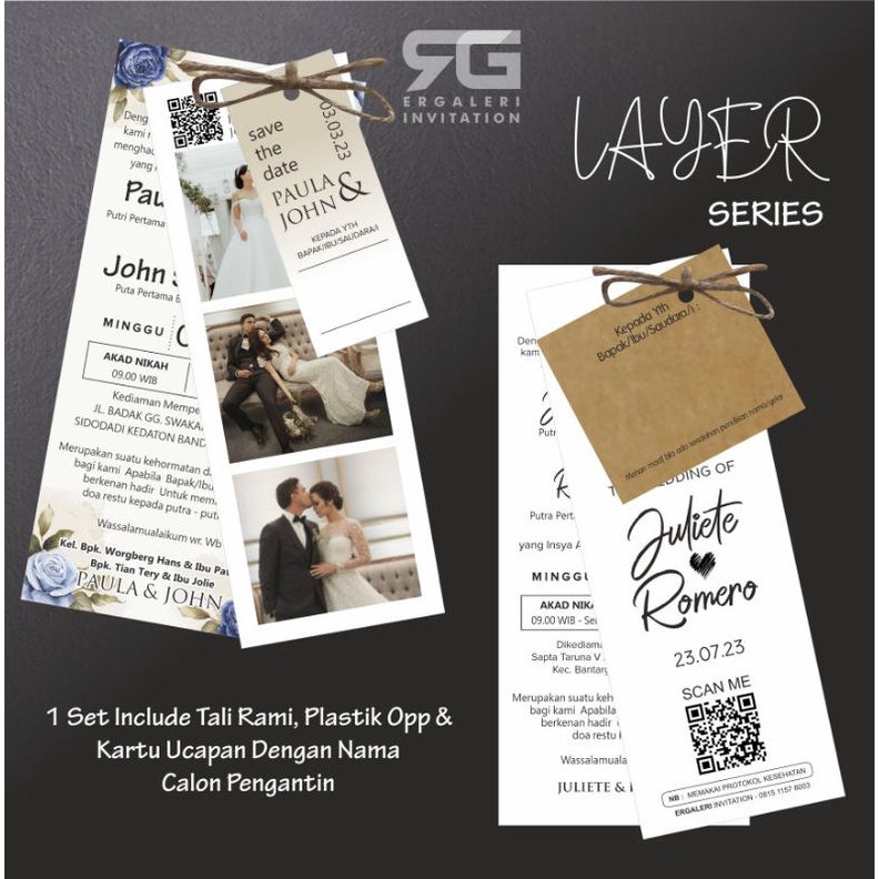 

undangan murah terbaru 2022 minimalis cantik dan elegan New