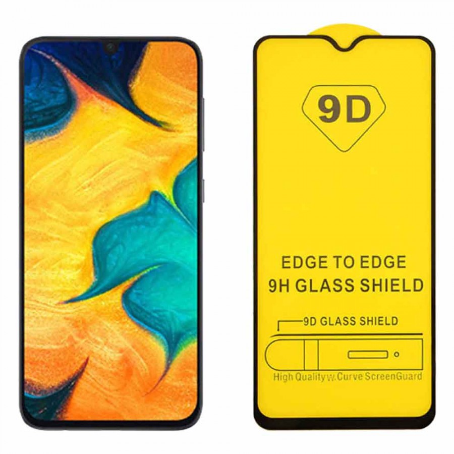 TEMEPRED GLASS 9D FULL COVER - SAMSUNG M20 FULL LEM Anti Gores Kaca Full Screen