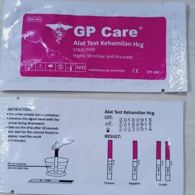 Test Hamil Alat Tes Pack Kehamilan Strip Uji Tespack GP Care