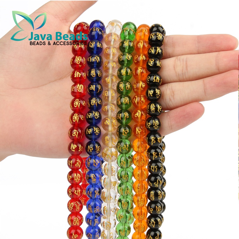 Manik Batu Mantra Beads Agate Bahan Gelang Emas Terbaru