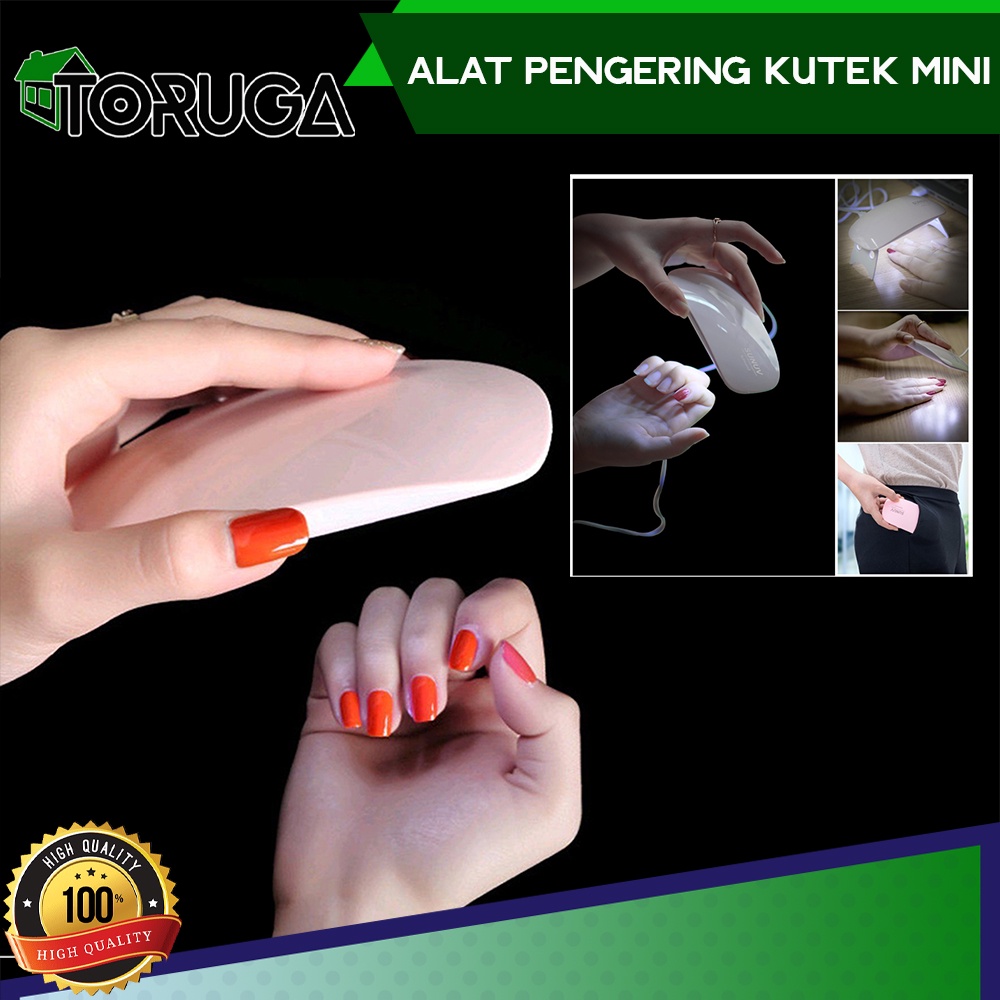 UV LED NAIL DRYER MINI LAMP Portabel MESIN PENGERING KUTEK KUKU GEL MANICURE