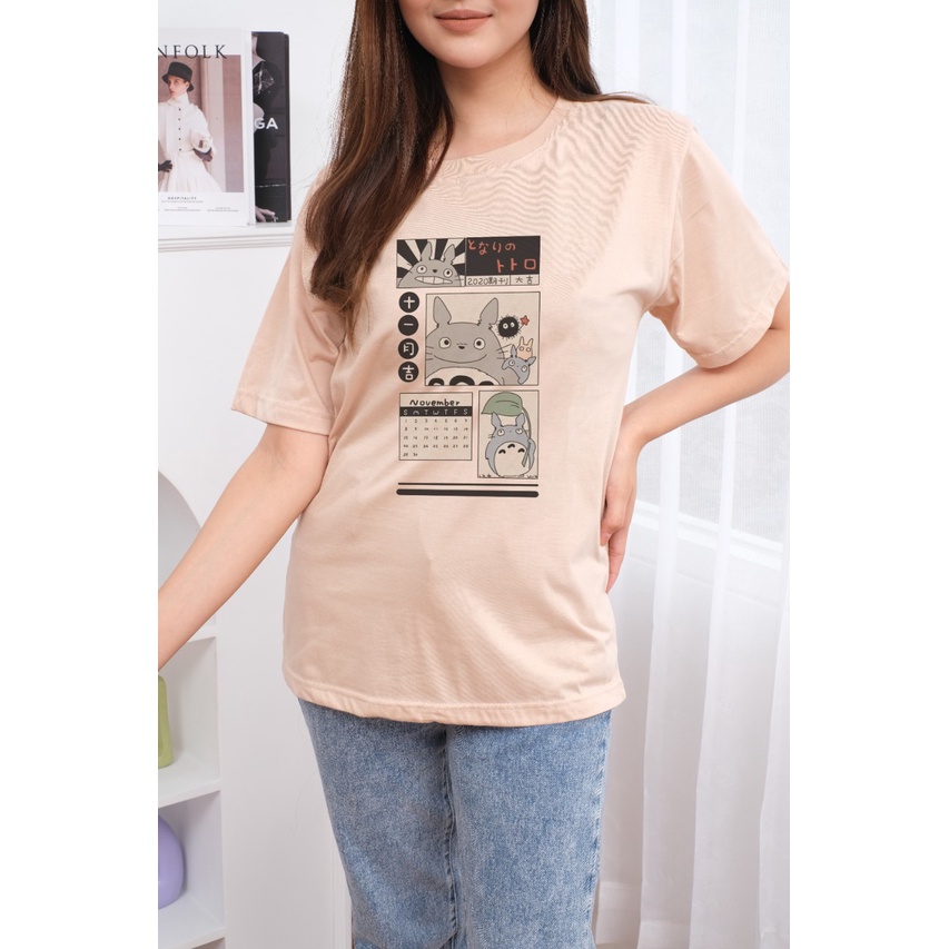 MYSTIQUE.ID-BAJU KAOS TO*TORO STUDIO GHIBLI T-SHIRT LUCU DAN AESTHETIC