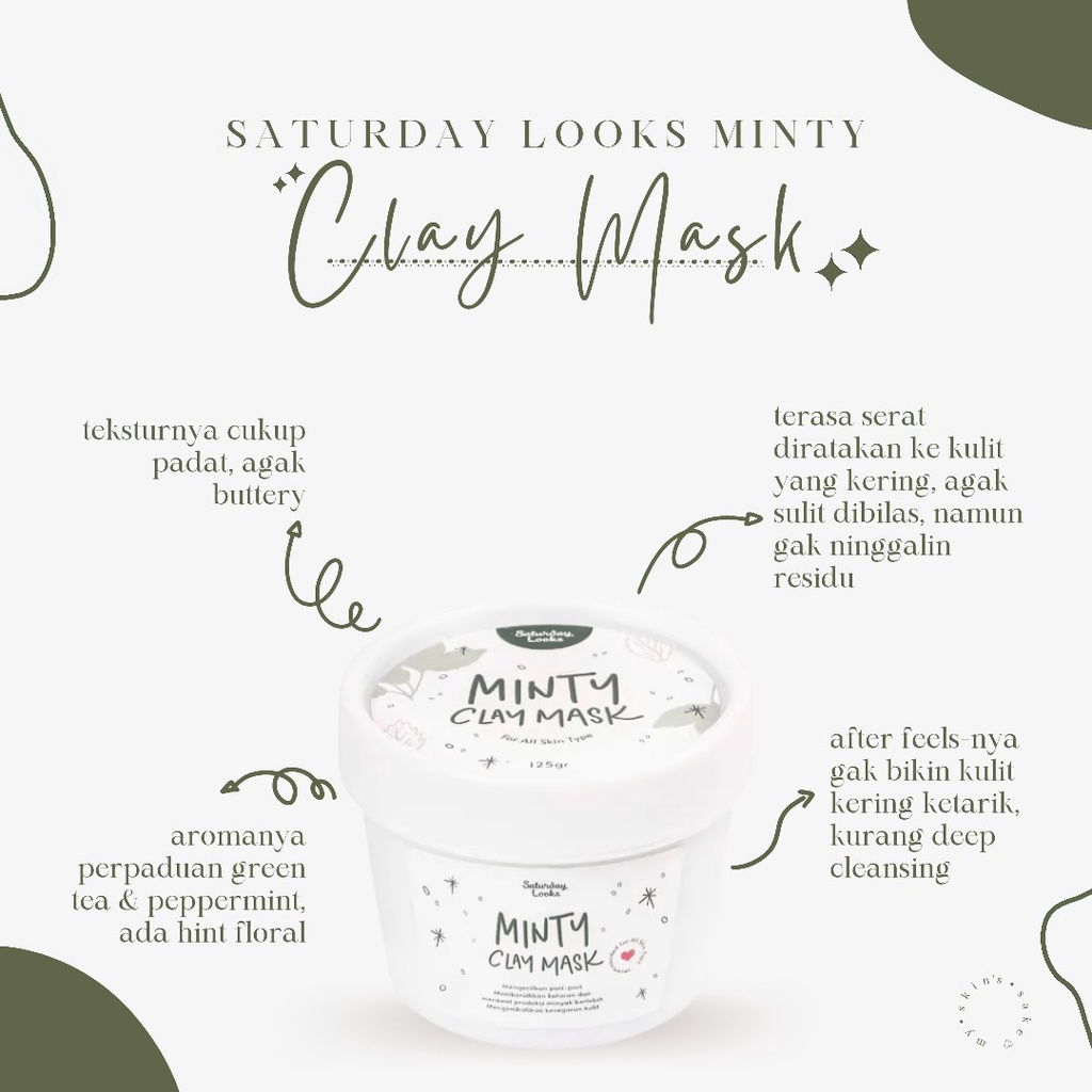 Saturday Looks Minty Clay Mask