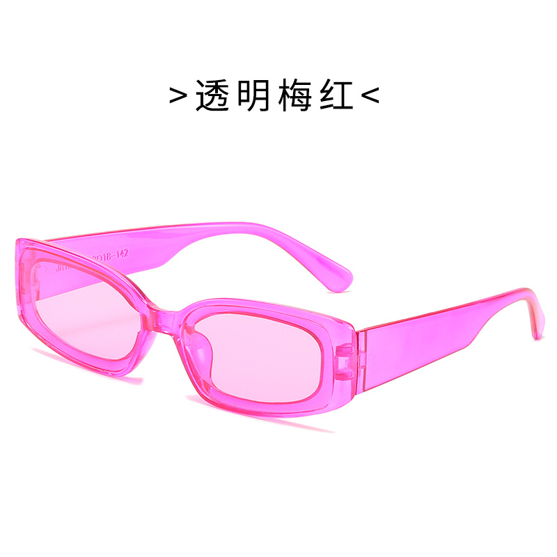 (YUZHU) COD Kacamata Fluorescent Eropa Dan Amerika Rectangular Disco Sunglasses Untuk Wanita / Pria