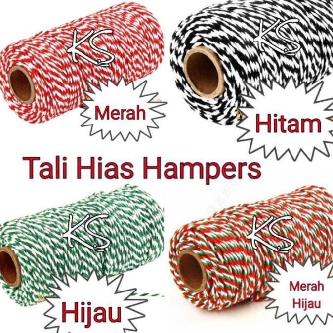 

TERLARIS. TALI RAMI WARNA/TALI HIAS HAMPERS (UNTUK SOUVENIR NATAL) (1
