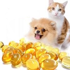 Minyak Ikan FISH OIL Vitamin Bulu Kucing &amp; Anjing , Burung dan hewan dan lain lain isi packing 30 Butir