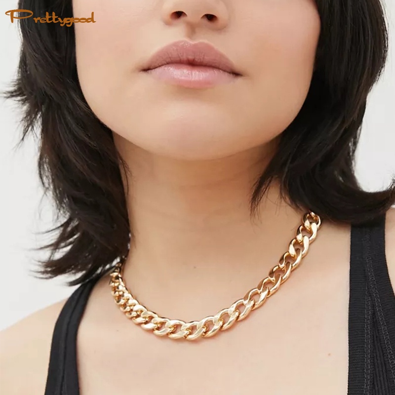 Fashion Perhiasan Aksesoris Kalung Kuba Kalung Rantai Klavikula Wanita -PD