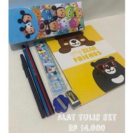 

Bog Promo PAKET ALAT TULIS SEKOLAH LENGKAP BUKU PENSIL PEN TIPEX PENGHAPUS SET 8 #m<
