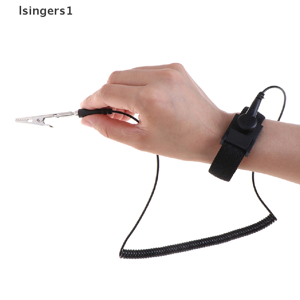 (lsingers1) Strap Gelang Tangan esd anti Statis Adjustable