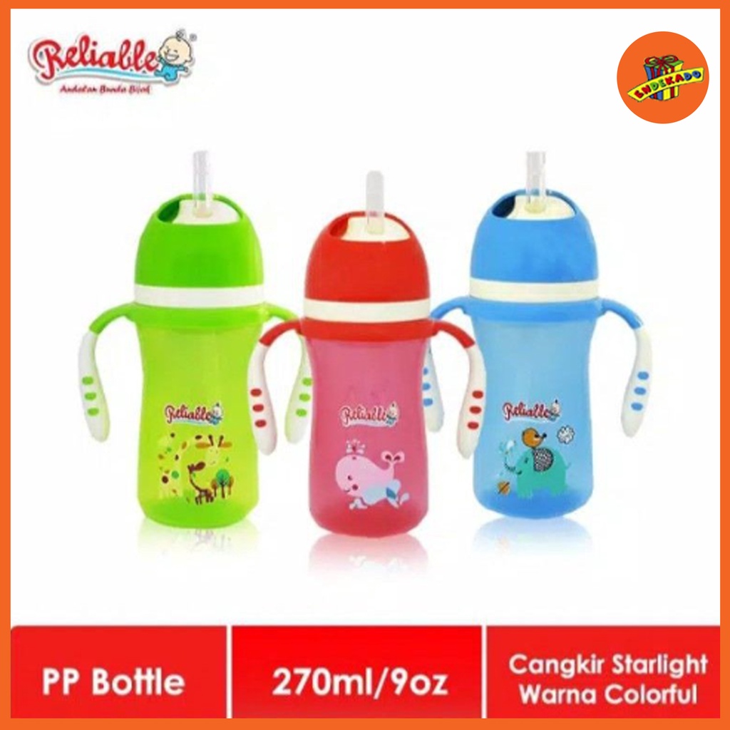 MAKASSAR! RELIABLE STARLIGHT CUP 270ML - Botol Sedotan Anak