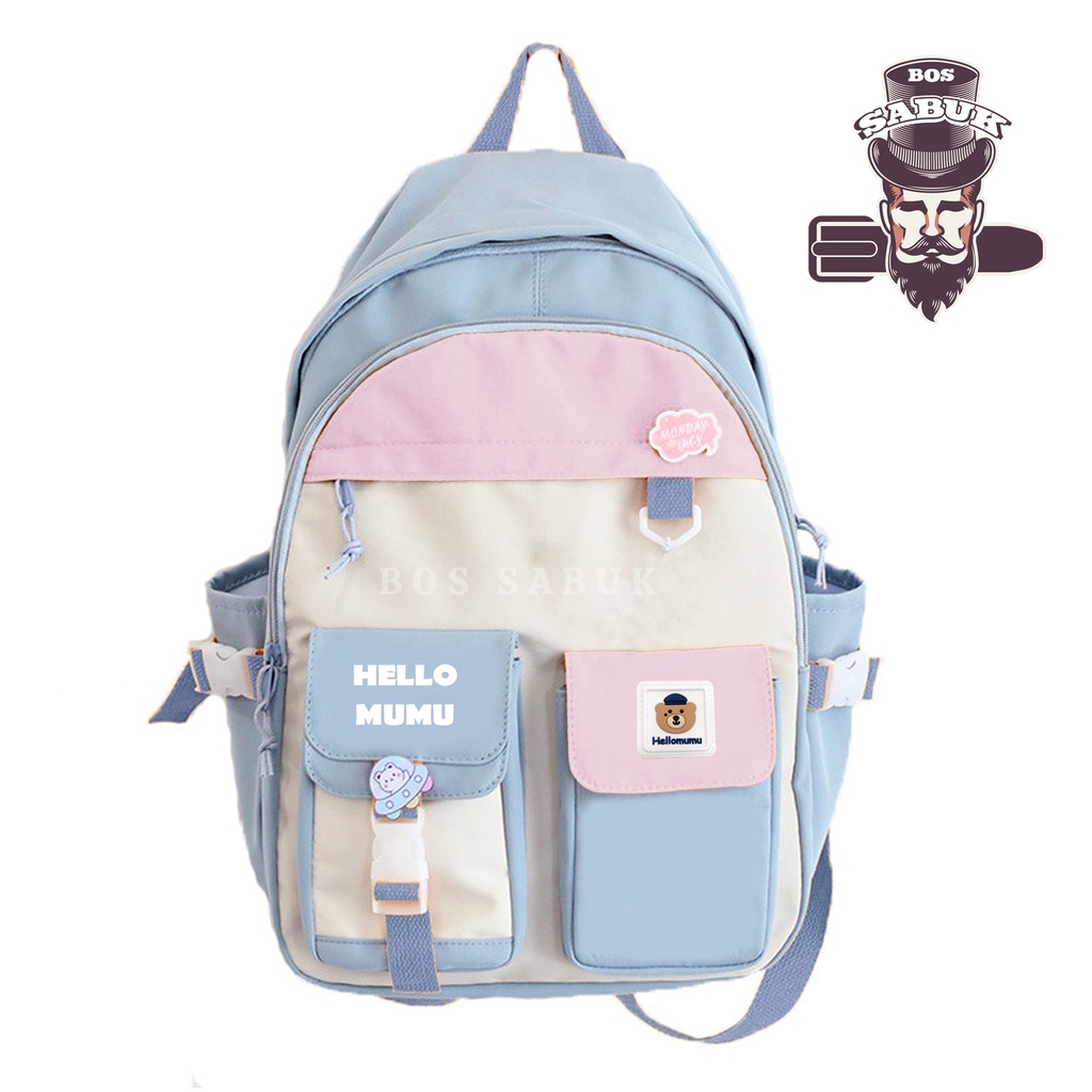 Tas Sekolah Korean Style Tas Ransel Wanita Backpack Korea Fashion Tas Wanita  -BS184-4