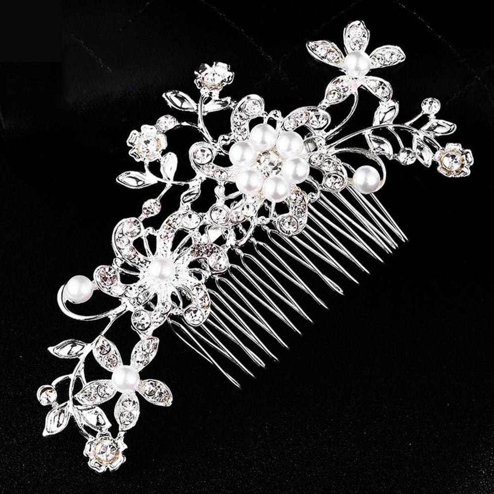 Needway Mutiara Sisir Rambut Elegan Hiasan Kepala Wanita Hiasan Rambut Bridal Wedding Hairclip