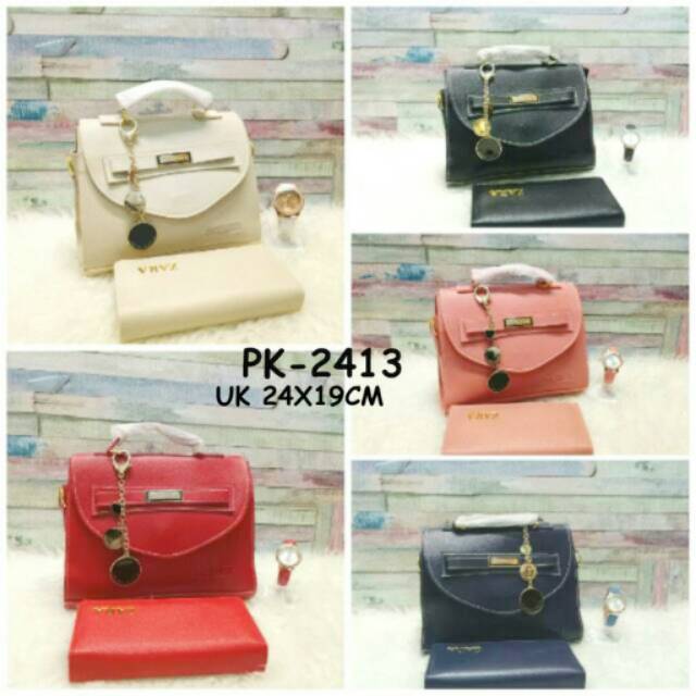 Tas Paket 3in1 / Tas Paket 3 in 1 CK Pita