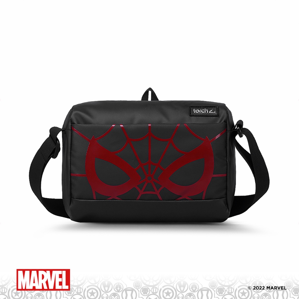 TORCH Depok Spider-Man 1 Spider Eye Red Meguro Sling Bag 3 Liter Black