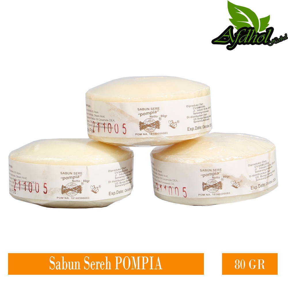 Sabun Sere Pompia Per Pcs | Sabun Sereh Pompia Penghilang Flek Hitam-Gatal-Terapi 80 gr