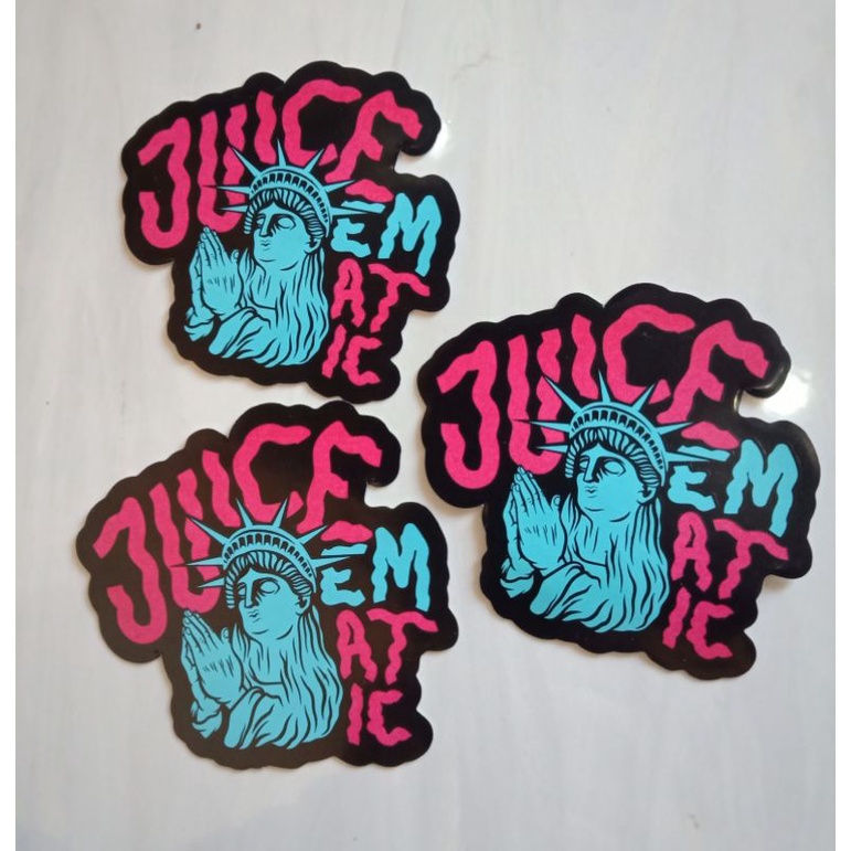 sticker JUICE EMATIC - sticker ORIGINAL 100% - JUICE EMATIC ORIGINAL  (harga persatu sticker)