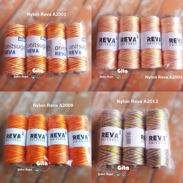 Benang Rajut Nylon Reva / Benang Rajut Tas / Nilon Reva