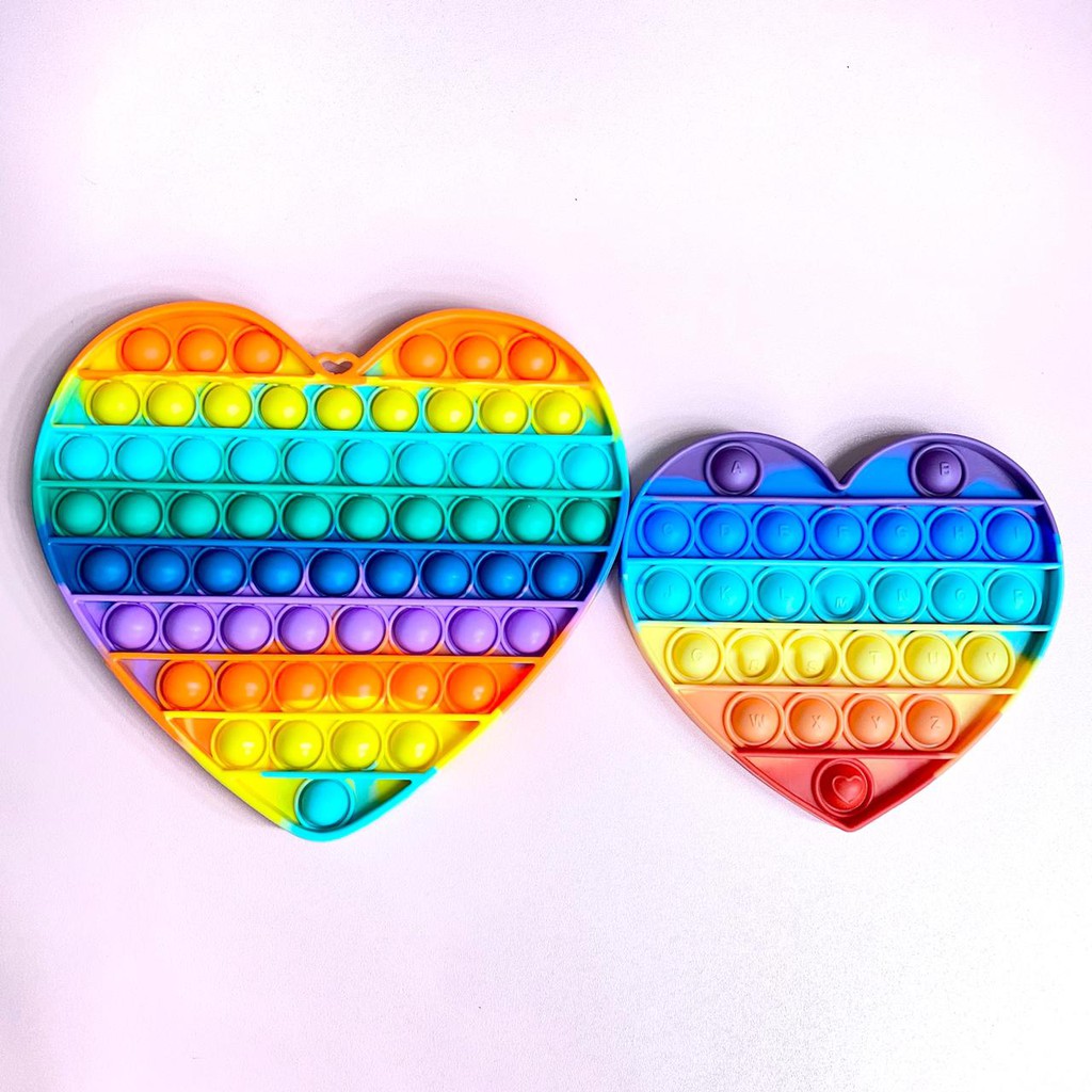 POP IT RAINBOW MAINAN SENSORY / MAINAN VIRAL POP IT RAINBOW JUMBO-LOVE JUMBO POP IT