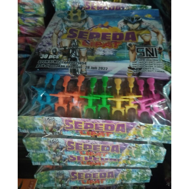 

permen karater sepeda lipat isi 30,jualan 2000