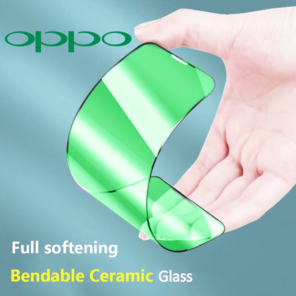 OPPO A3S/A5S/F15/A12/F11/F11PRO/A92/A5 2020/A9 2020/F7/RENO3/A91/A7/A31 TEMPERED GLASS GREEN LIGHT